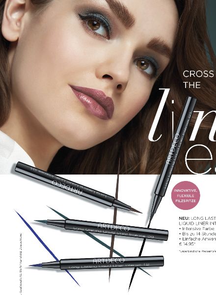 Cross the lines - model Krysia ZIOLEK c/o VIVA MODELS is the gorgeous face of the ARTDECO beauty campaign, photographed by Frauke Fischer