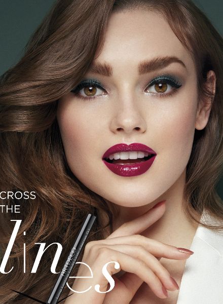 Cross the lines - model Krysia ZIOLEK c/o VIVA MODELS is the gorgeous face of the ARTDECO beauty campaign, photographed by Frauke Fischer