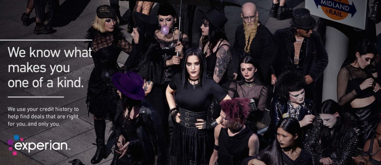 Experian Knows What Makes You Unique, Even if You're a Goth... the EXPERIAN campaign by Finlay MACKAY c/o MAKING PICTURES for BBH London