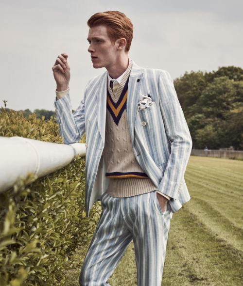 Andreas Ortner photographs the SAVILE ROW by CG S/S ‘20 campaign at the horse races