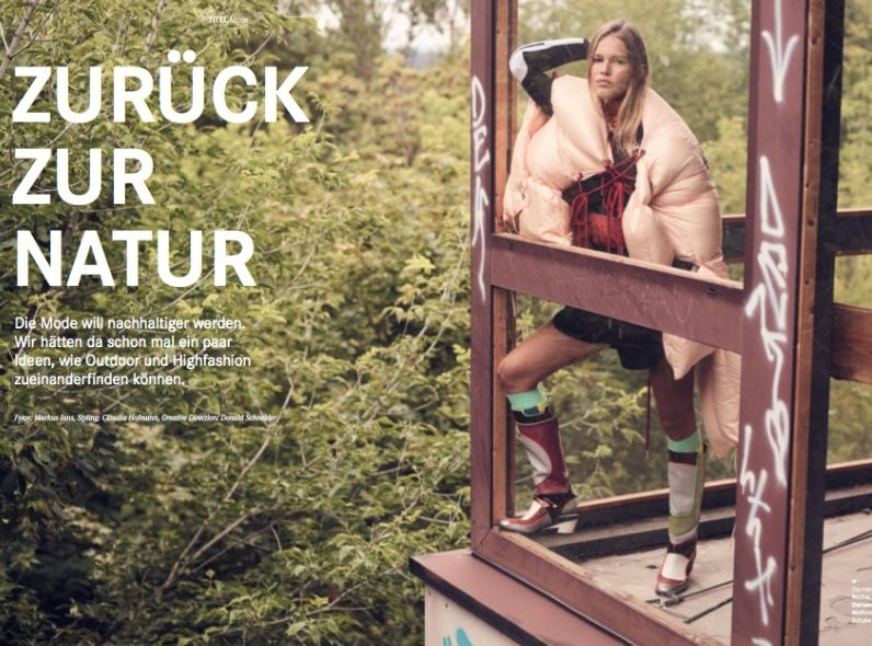 Markus Jans photographed model and ‘natural’ Anna Ewers for HANDELSBLATT under the creative direction of DONALD SCHNEIDER STUDIO – the cover spread was produced by NU PROJECTS, styling: Claudia Hofmann