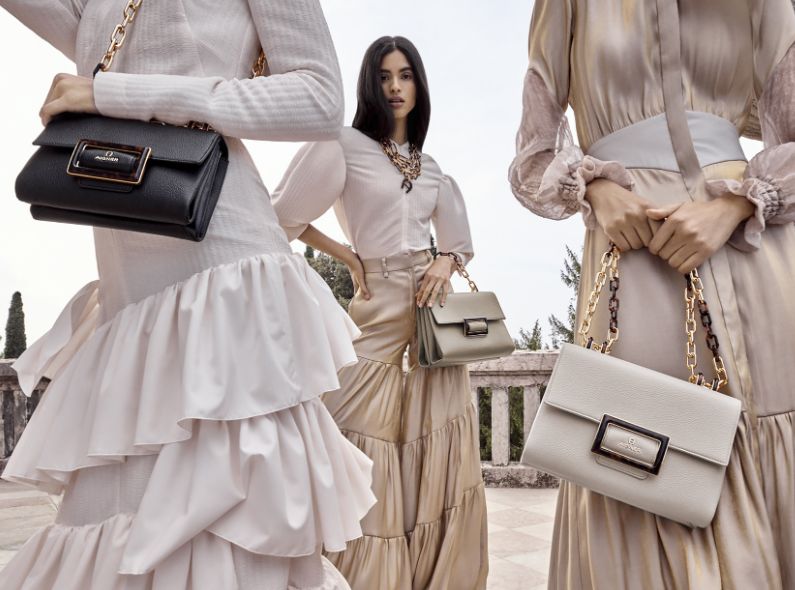 Die Models Anna Mila Guyenz, Lupine Wang und Aira Ferreira in der AIGNER Divine Kampagne FS 2020 - Fotos ANDREAS ORTNER