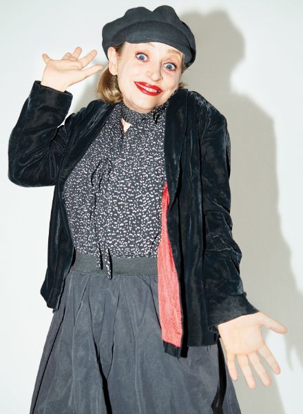‘She’s just playing’, Yves Borgwardt photographs actress and star of the film musical ‘Ich war noch niemals in New York‘ Katharina Thalbach for Deutsch VOGUE - hair & make-up by Gabrielle THEURER c/o BASICS BERLIN
