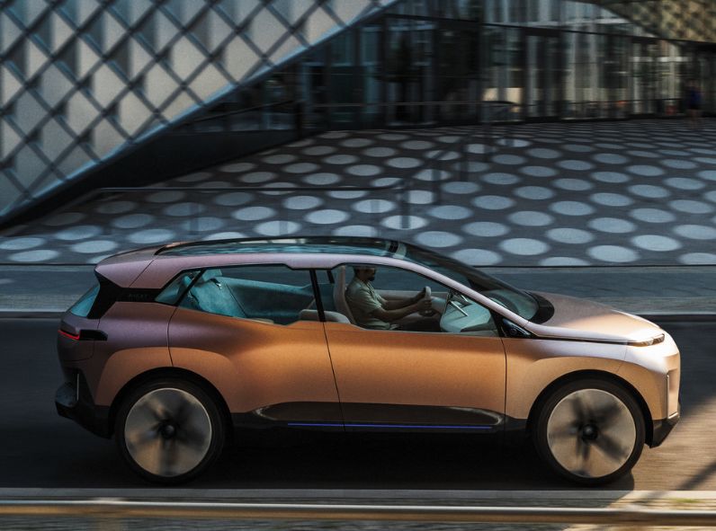 The BMW iNext SUV study on a visit in Berlin - we have the spread produced by CLAAS CROPP Creative Productions including making-of motifs for you on GoSee