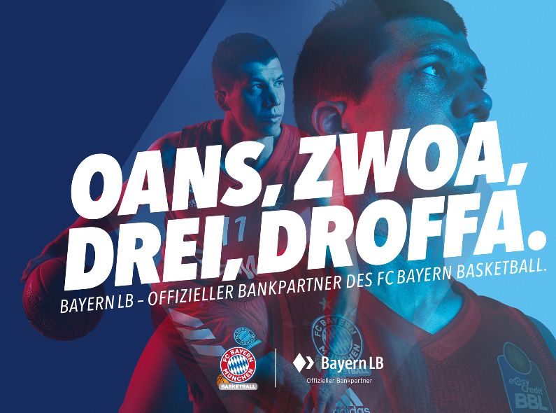 BAYERN LB campaign in collaboraton with FC Bayern Basketball, staged with modern flair by Holger POOTEN c/o EMEIS DEUBEL for Jung von Matt