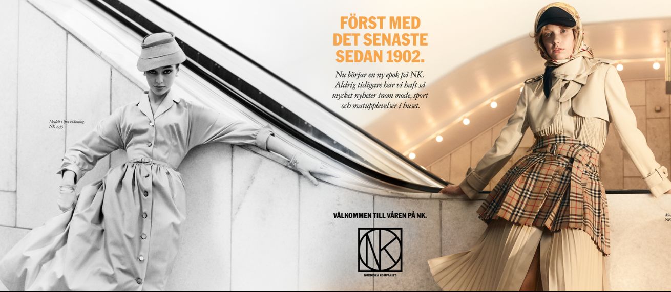 "Först med det senaste sedan 1902" campaign for NK Stockholm - photographed by Peter GEHRKE c/o SHOTVIEW ARTISTS MANAGEMENT