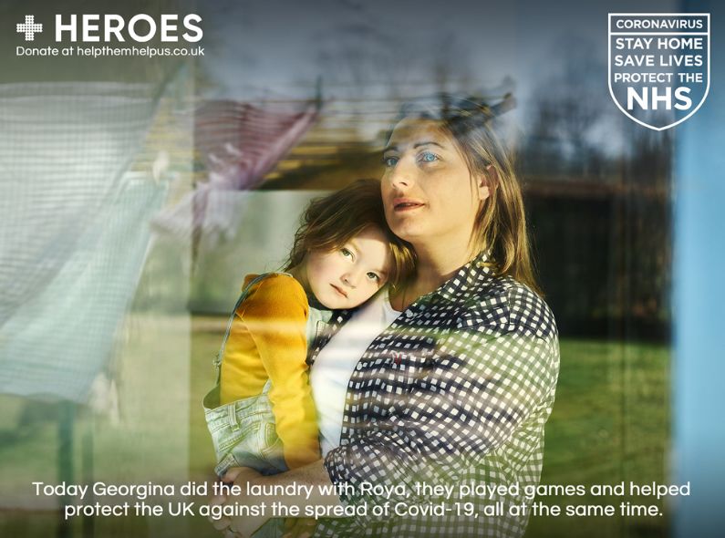 ‘Stay Home, Save Lives, Protect the NHS’ – Alex TELFER c/o SEVERIN WENDELER photographs the #stayhomeHEROES campaign for the NHS, aka the National Health Service in Great Britain and Northern Ireland