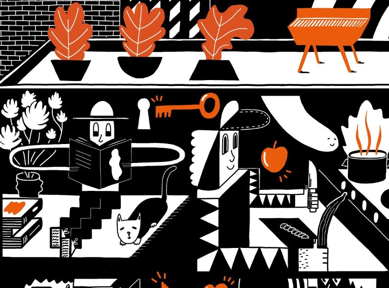 Illustrationen für CLOSED sowie das GREENPEACE Magazin - das Artwork aus den Händen von Illustrator Stefan MOSEBACH c/o WILDFOX RUNNING