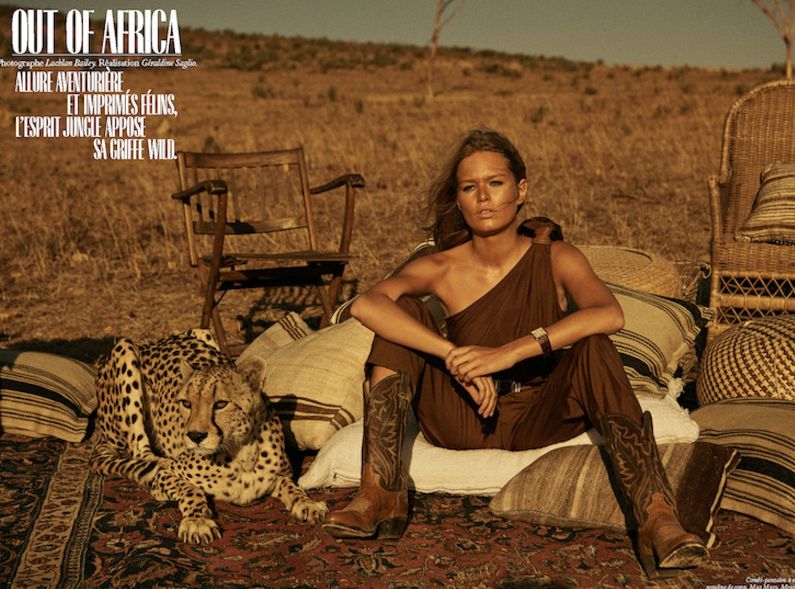 KENT & CO PRODUCTIONS produces the spread ‘Out of Africa’ with model Anna Ewers for photographer Lachlan Bailey and VOGUE Paris