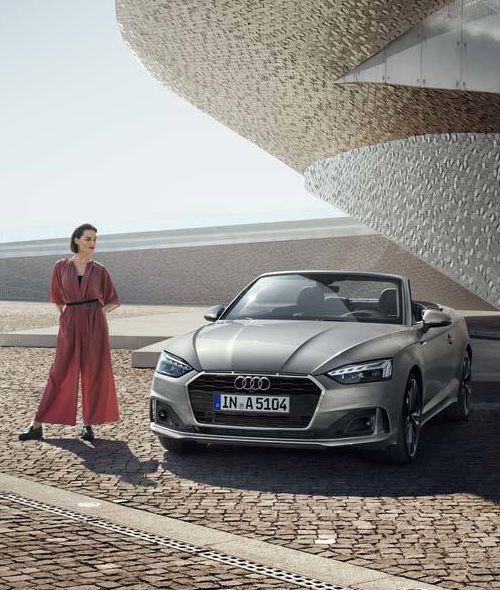 Jürgen BERDEROW c/o KLAUS STIEGEMEYER photographs for AUDI on commission for the agency PHILIPP & KEUNTJE GmbH with Karen Schwarzer in art buying