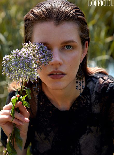 Dirk Messner photographs for L’OFFICIEL Ukraine - hair & make-up by Anja FICHTENMAYER c/o BIGOUDI