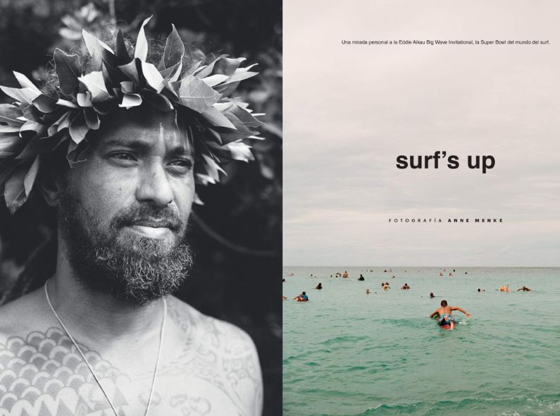 Surf’s Up – Anne MENKE c/o KRISTINA KORB photographs for GQ Spain at world-famous surf tournament ‘The Eddie Aikau’