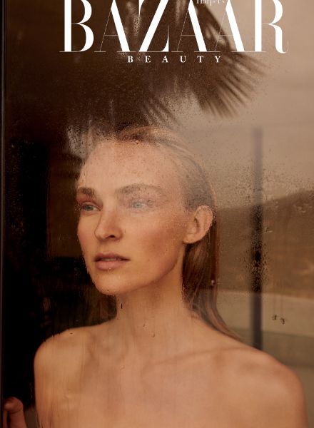 ANDREAS ORTNER photographs supermodel Ymre Stiekema for the cover story of the beauty supplement in Turkish HARPER’S BAZAAR November ‘20 on the Greek island of Zakynthos, Styling: Pia Leonie Knoll, H&M: Marita Politou