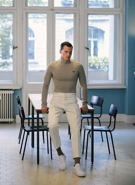 What are you wearing? MAX VON TREU photographs male top model Lars Burmeister for MR ICON