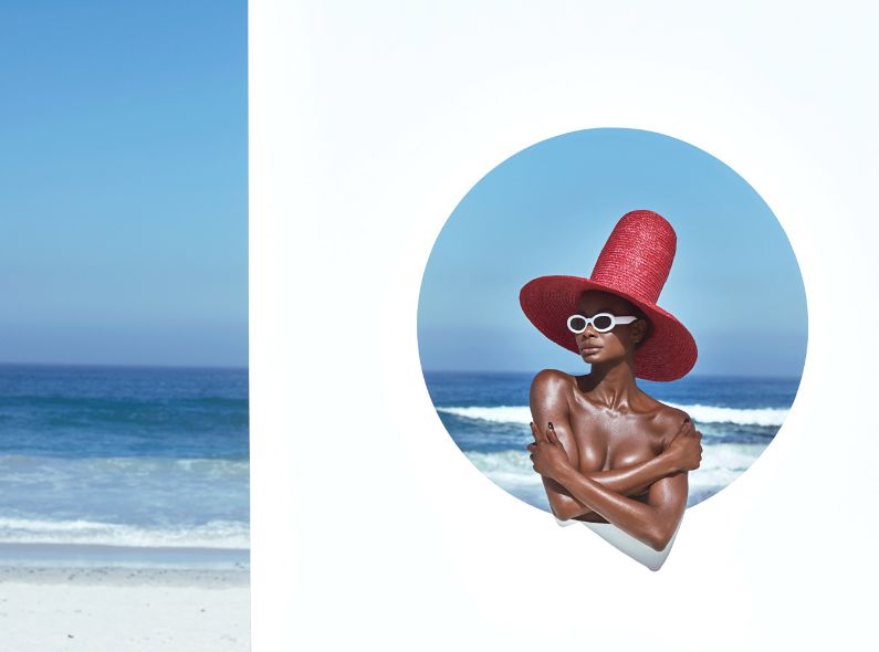 'ONE' - das nigerianische Model Animat im LATEST MAGAZINE, fotografiert von ASTRID M. OBERT in Designs von Gavin Rajah