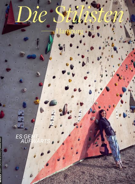 Movin’ on up! PHILIPP RATHMER photographs a fashion editorial for DIE STILISTEN at climbing hall Nordwandhalle in northern Germany