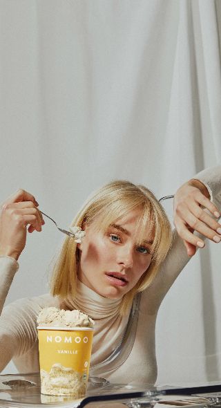The first ice cream with a clear concience – NOMOO, the vegan ice cream, with a lifestyle campaign by SALLYHATESWING on GoSee