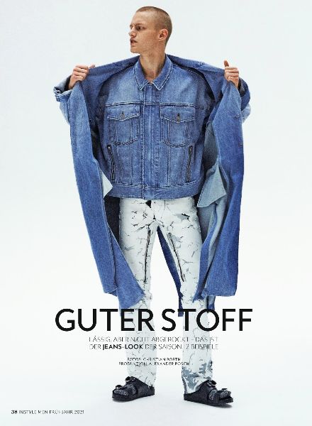 'Guter Stoff' - Jeans Editorial mit Male Model Claas Nemitz, easy & lässig fotografiert von Christian BORTH c/o SONJA HEINTSCHEL für INSTYLE MEN