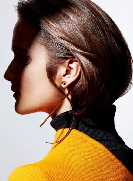 Silke Schlotz photographs ‘Get in Line’ for ELLE KAZAKHSTAN - hair & make-up by Suzana SANTALAB c/o BIGOUDI