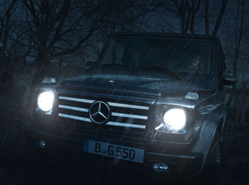 Off road in the rain - photographer JAN STEINHILBER presents you his personal project with the Mercedes G 55 AMG on GoSee.NEWS