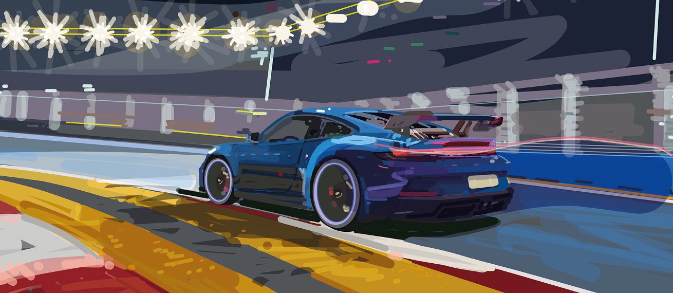 The racetrack as a fantastic place where the impossible comes true... Toby NEILAN c/o 2AGENTEN illustrates for the magazine of WELTWOCHE