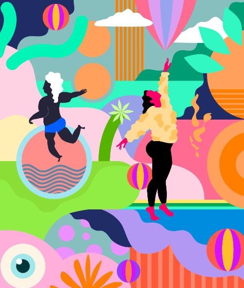 ZALANDO lanciert Sommerkampagne 'Activists of Optimism' mit XL Murals von Illustrator MATHIS BURMEISTER c/o 2AGENTEN für Kolle Rebbe