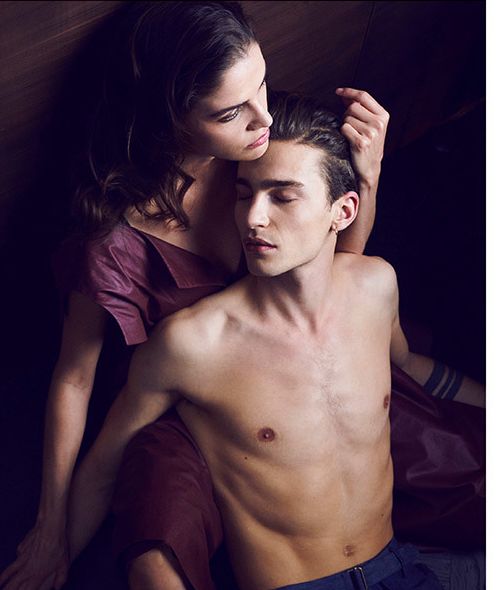 Stefan Rappo photographs ‘Hotel Berlin’ for MAX Online featuring actress Lisa Tomaschewsky and male model Yulef Bopp - styling by Marcell NAUBERT c/o BIGOUDI