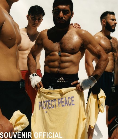 Vitali Gelwich photographs the ‘Protect Peace’ campaign for SOUVENIR OFFICIAL - styling by Nicki PAULS c/o SHOTVIEW Artists Management
