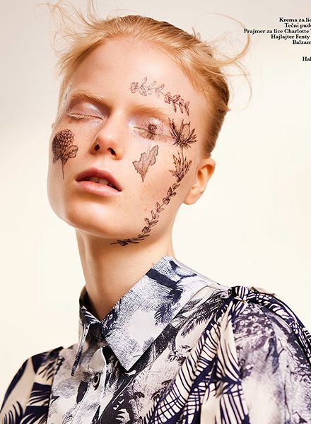 ‘Float like a butterfly, sting like a bee’ – hair & make-up by Tanja KERN c/o BIGOUDI for ELLE SERBIA