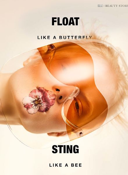 ‘Float like a butterfly, sting like a bee’ – hair & make-up by Tanja KERN c/o BIGOUDI for ELLE SERBIA
