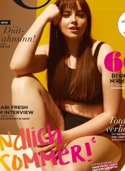 Model Noa Sofia Böhmer in der Coverstrecke des CURVY Magazins - Fotos Julie MARCH c/o NERGER M&O, Styling Carola Niemann, Hair & Makeup Tanja Schuster
