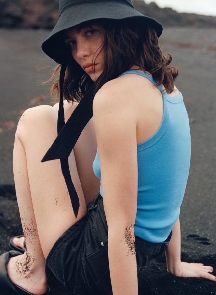 ARKET S/S 2021 Ocean campaign with styling by Isabelle Thiry c/o BIRD PRODUCTION, realized on the Canary Island of Lanzarote
