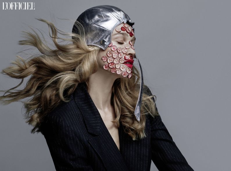 Ava Pivot photographs the spread ‘Self Care’ with model Lena Hamm for L’OFFICIEL Baltics – post production by STEPHANIE WENCEK