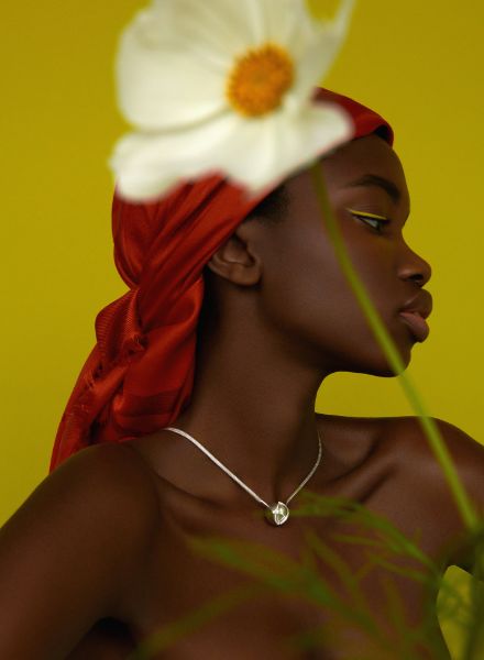 ANDREAS ORTNER photographs Gambian beauty Mariama Ndure for the Jewelry Issue of HARPER’S BAZAAR CZ, November ‘21