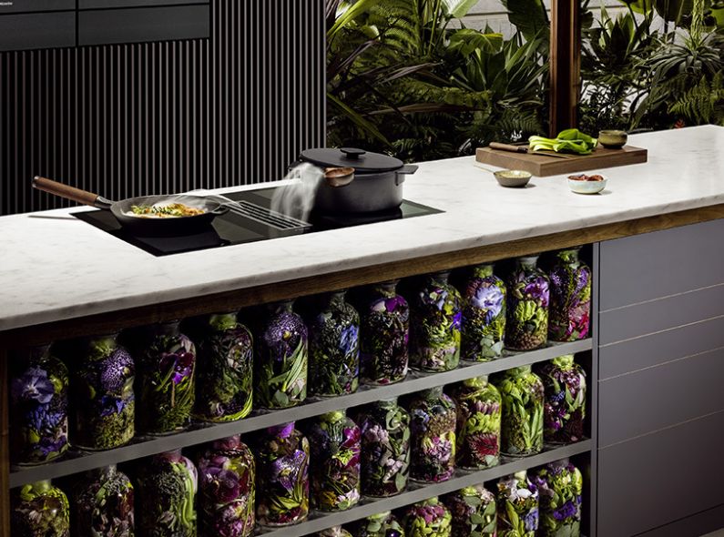 MIELE Gen 7000 Kampagne 'Two in One' mit artifizieller Gemüse-Formation von Still Lifer Ragnar SCHMUCK c/o NERGER M&O für Select Worldwide