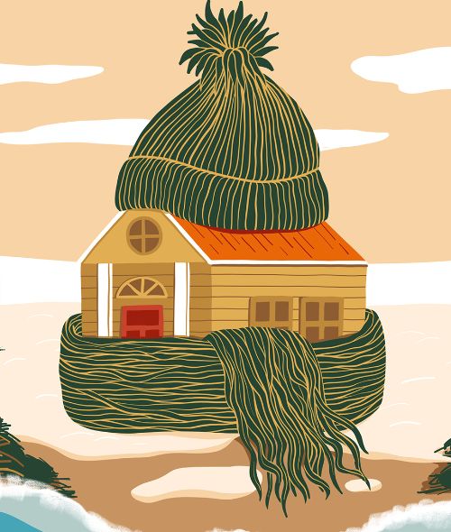 Morgen kann kommen. - Viktoria CICHON c/o ART ACT illustriert die VOLKSBANKEN / RAIFFEISENBANKEN-Kampagne für das Magazin BRANDEINS & zeigt Hand-Letterings