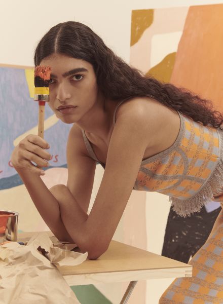 ANDREAS ORTNER fotografierte die aktuelle STYLEBOP Kampagne unter anderem mit der schönen Brasilianerin Anita Pozzo in Berlin, CD war Vanessa Weber, Styling Elke Dostal, Hair & Makeup Anna Neugebauer und Denise Grundman
