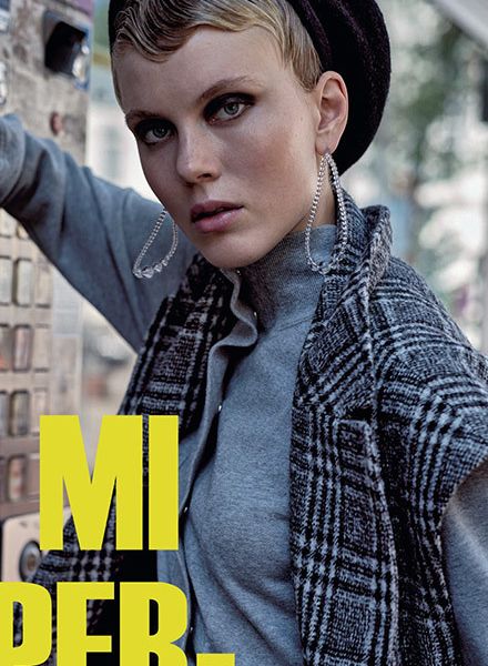 ‘Urbánussikk’ – Nina Kramberger photographs life in the city for GLAMOUR Hungary with hair & make-up by Anja FICHTENMAYER c/o BIGOUDI