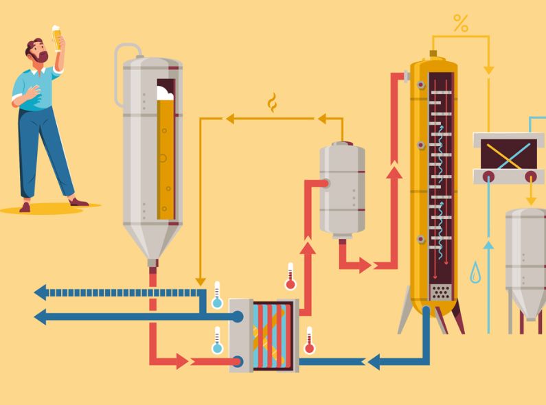 An in-depth look at alcohol-free beer – Anton HALLMANN c/o SEPIA illustrates for the BEER CULTURE REPORT 2021 by the Austrian Brewing Union