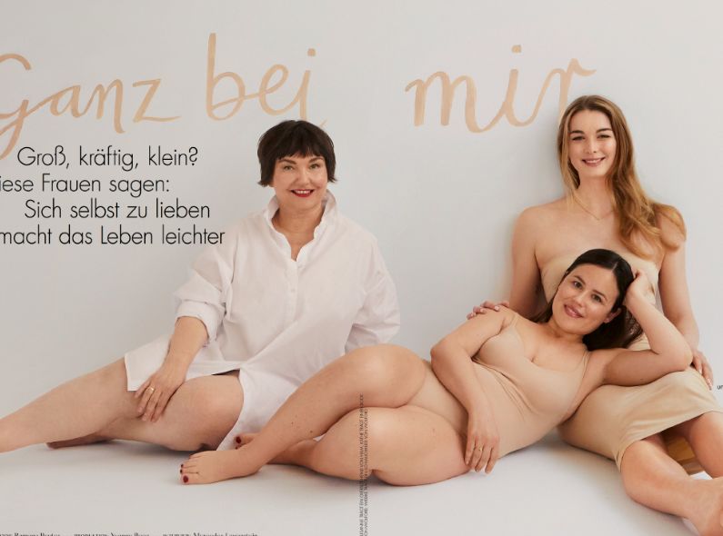 Beauty Story 'Leise Töne' und das  'Ganz bei mir'-Editorial - beides fotografiert von RAMONA REUTER für die MYSELF