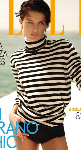 'Un Verano Chic' mit der todschicken Isabeli FONTANA c/o LOUISA MODELS auf dem Cover der ELLE Espana Juli 2022