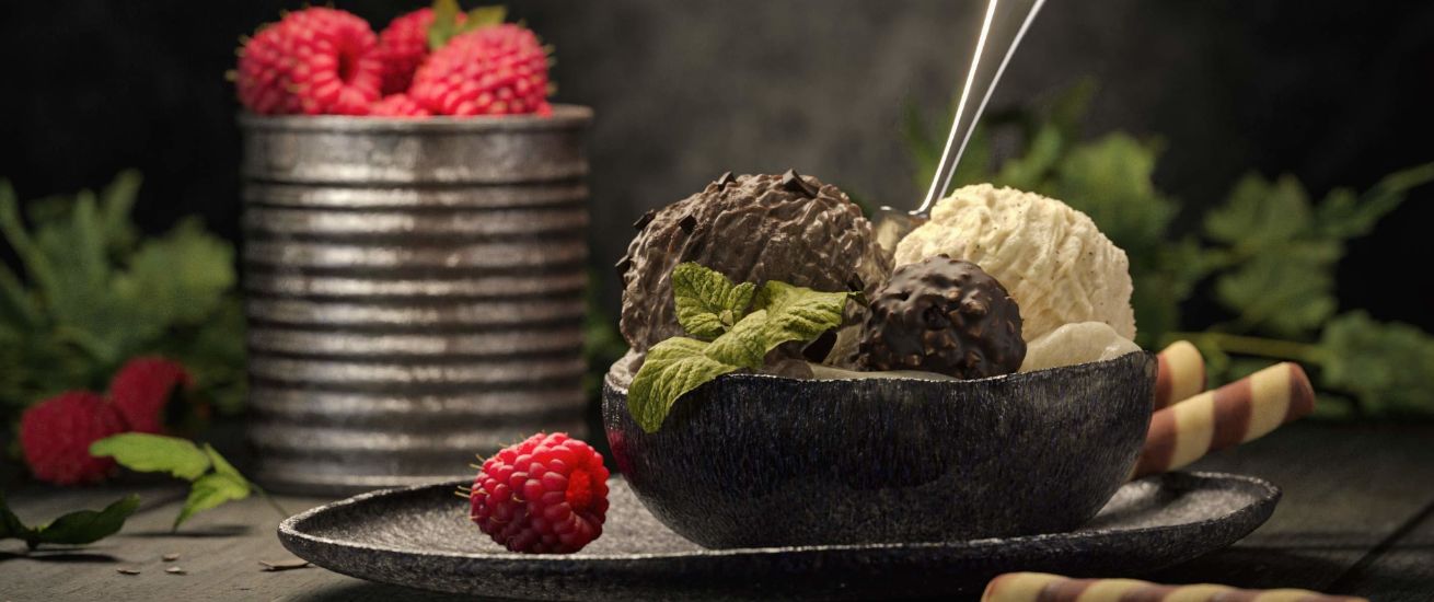 Fancy some ice cream? – the photorealistic gelato varieties in V-Ray and Cinema 4D by Ralf KUNSTMANN c/o ART ACT