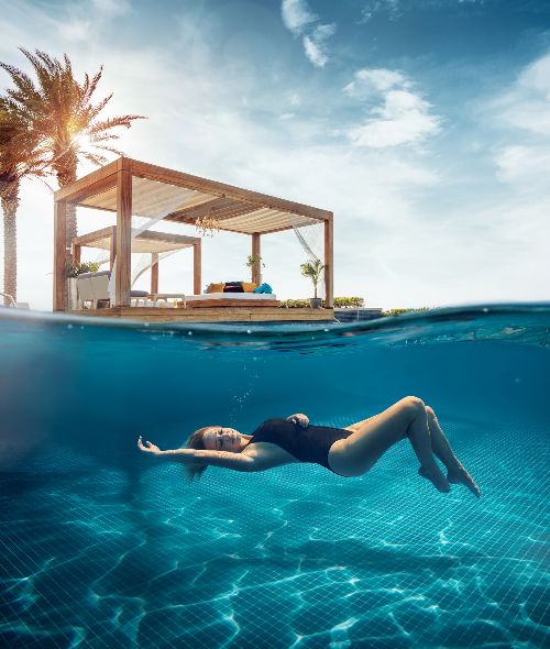 SAADIYAT ISLAND – the dreamlike island paradise of Abu Dhabi and center for art and culture – with a campaign by Jonathan STOKES c/o SONJA HEINTSCHEL