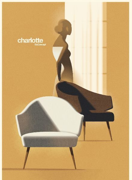 BOCONCEPT Contemporary Danish Furniture – the Danish furniture brand cooperates with illustrator Mads BERG c/o AGENT MOLLY & CO and presents Art Deco-inspired posters of furniture classics
