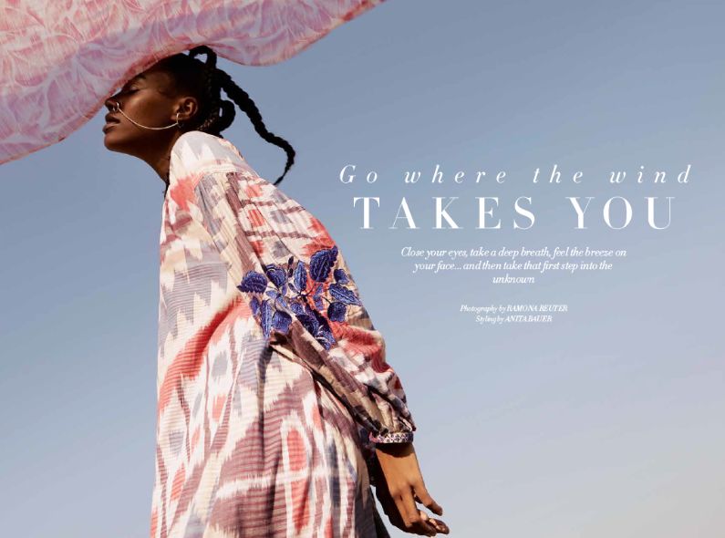 'Go where the wind takes you … ' – fashion editorial for HARPER’S BAZAAR Arabia, photographed by RAMONA REUTER