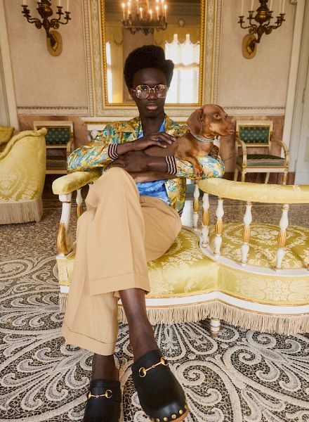 The new GUCCI PET COLLECTION photographed by Jana GERBERDING c/o BIRD PRODUCTION for MYTHERESA at Lake Como