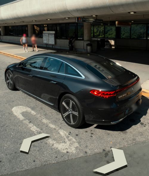 MATTHEW JONES fotografiert den neuen MERCEDES-BENZ EQS450 2022 inspired by Street View