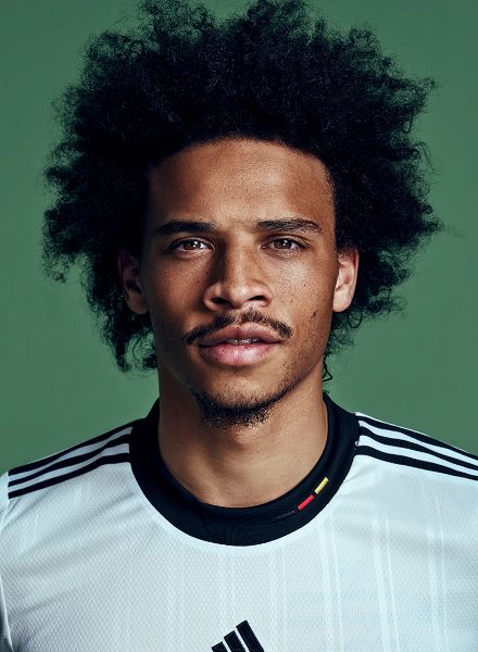 Germany’s DFB national soccer team player Serge Gantry, Kai Havertz and Leroy Sane – portrayed by Maximilian KÖNIG c/o DOUBLE T Photographers on commission for the DFB