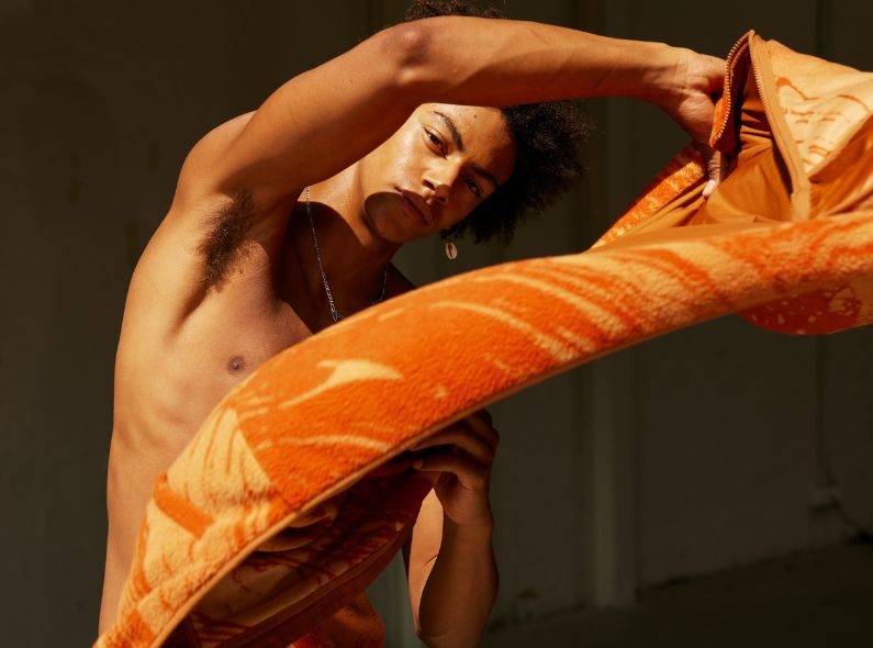 Felix Krüger c/o Lila Management photographs for H&M x ZEIT CAMPUS – post production came from RETOUCHED STUDIOS