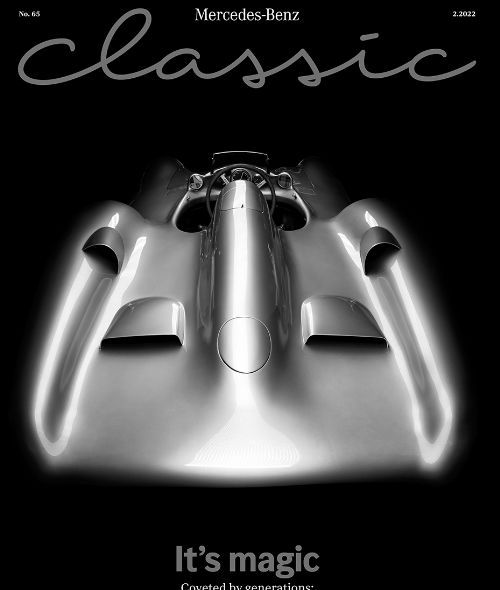 It’s magic - MERCEDES-BENZ CLASSIC cover with the Silver Arrow W196 R, photographed by Alexander BABIC c/o DOUBLE T PHOTOGRAPHERS